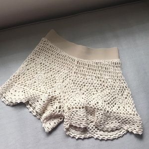 Crochet shorts